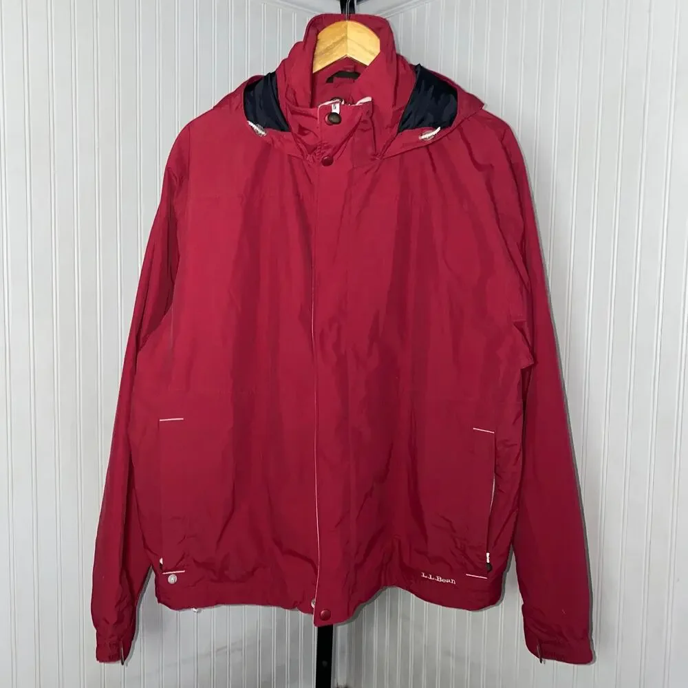 Vintage L.L. Bean Men'x XL Red Utility‎ Outerwear Jacket